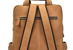 Cool Mens Leather Vintage Backpack Large Travel Backpack Hiking Backpack For Men - iwalletsmen