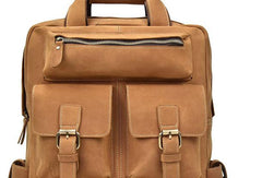 Cool Mens Leather Vintage Backpack Large Travel Backpack Hiking Backpack For Men - iwalletsmen