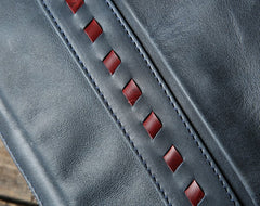 Genuine Vintage Leather Mens Cool Small Shoulder Bag Messenger Bag Chest Bag Bike Bag Cycling Bag for men
