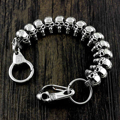 Ghost Head Titanium Steel Pants Chain Metal Wallet Chain Locomotive Punk Waist Chain For Men - iwalletsmen