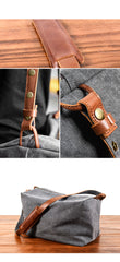 Khaki Canvas Gym Side Bag Messenger Bag Mens Cycling Khaki Canvas Messenger Bag For Men - iwalletsmen