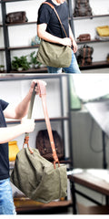 Khaki Canvas Gym Side Bag Messenger Bag Mens Cycling Khaki Canvas Messenger Bag For Men - iwalletsmen