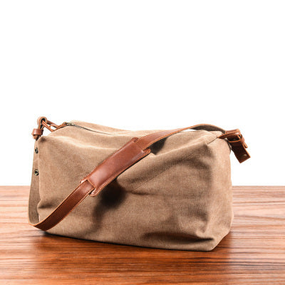 Khaki Canvas Gym Side Bag Messenger Bag Mens Cycling Khaki Canvas Messenger Bag For Men - iwalletsmen