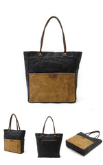 Red Waxed Canvas Tote Bags Messenger Bag Red Mens Canvas Tote Tote Purse For Men - iwalletsmen