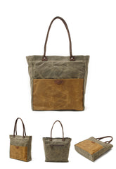 Red Waxed Canvas Tote Bags Messenger Bag Red Mens Canvas Tote Tote Purse For Men - iwalletsmen