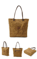 Red Waxed Canvas Tote Bags Messenger Bag Red Mens Canvas Tote Tote Purse For Men - iwalletsmen
