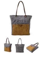 Red Waxed Canvas Tote Bags Messenger Bag Red Mens Canvas Tote Tote Purse For Men - iwalletsmen