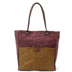 Red Waxed Canvas Tote Bags Messenger Bag Red Mens Canvas Tote Tote Purse For Men - iwalletsmen