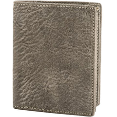 Gray Cool Leather Mens Small Wallet Bifold Vintage Slim billfold Wallet for Men - iwalletsmen