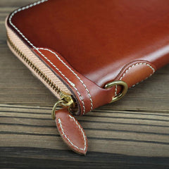 Green Mens Leather Cards Long Wallets Lot of Cards Black Zipper Long Wallet Cards Wallet for Men - iwalletsmen