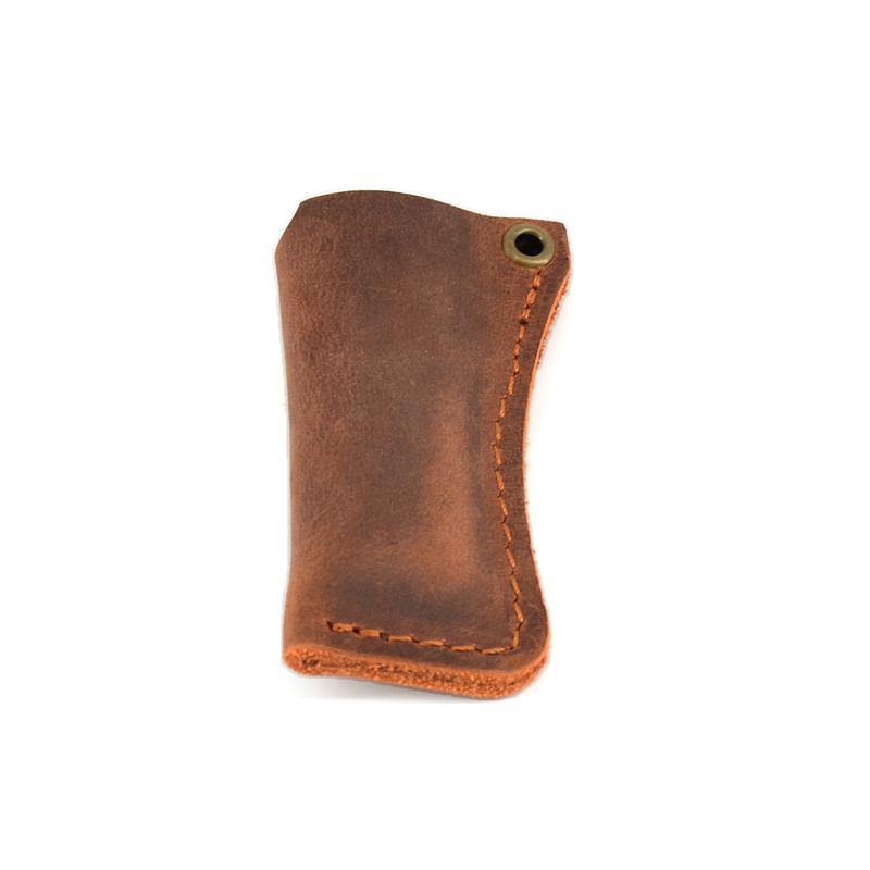 Handmade BIC Brown Leather Lighter Case Leather Cricket Lighter Holder Leather BIC Lighter Covers For Men - iwalletsmen