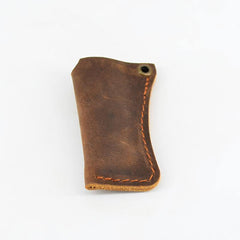 Handmade BIC Brown Leather Lighter Case Leather Cricket Lighter Holder Leather BIC Lighter Covers For Men - iwalletsmen