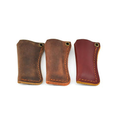 Handmade BIC Brown Leather Lighter Case Leather Cricket Lighter Holder Leather BIC Lighter Covers For Men - iwalletsmen