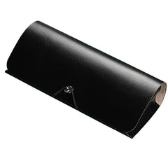 Handmade Black LEATHER MEN'S Womens Sunglasses Box Case Glasses Holder For Men - iwalletsmen