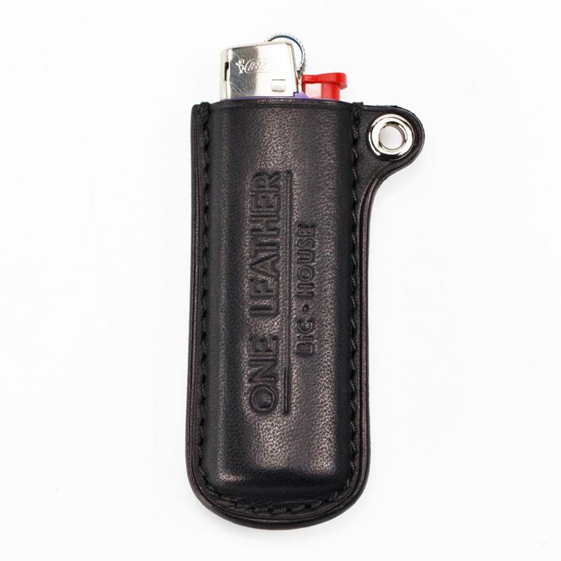 Handmade Black Leather Bic Lighter Cases Leather Bic Lighter Holder with strap Leather Lighter Covers For Men - iwalletsmen