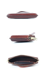 Handmade Black Leather Mens Cool Clutch Wallet Biker Clutch Brown Wristlet Wallet for Men - iwalletsmen