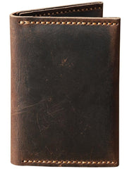 Handmade Blue Leather Mens Small Card Holders Wallet Personalized Bifold Card Wallets for Men - iwalletsmen
