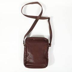 Cool Black LEATHER MEN'S 8 INCHES Small Side BAGs Vertical Coffee MESSENGER BAGs Courier BAG FOR MEN - iwalletsmen