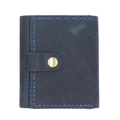 Handmade Brown Leather Mens Trifold Billfold Wallets With License Slot Small Wallet for Men - iwalletsmen