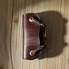 Handmade Green Leather Mens Keys Holder Keys Wallet Car Key Holders Green Key Pouch for Men - iwalletsmen