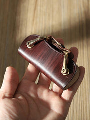 Handmade Black Leather Mens Keys Holder Keys Wallet Car Key Holders Black Key Pouch for Men - iwalletsmen