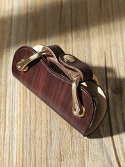 Handmade Black Leather Mens Keys Holder Keys Wallet Car Key Holders Black Key Pouch for Men - iwalletsmen
