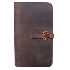 Handmade Coffee Mens Clutch Travel Wallets Personalized Leather Passport Wallets for Men - iwalletsmen