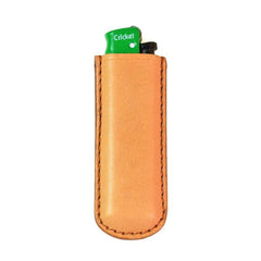 Handmade Cricket Brown Leather Lighter Case Leather Cricket Lighter Holder Leather Cricket Lighter Covers For Men - iwalletsmen