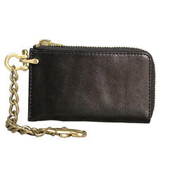 Handmade Leather Mens Cool Key Biker Wallet Car Key Holder License Holder Chain Wallet for Men - iwalletsmen