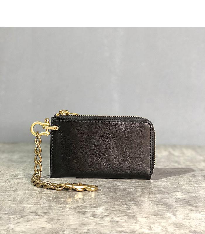 Handmade Leather Mens Cool Key Biker Wallet Car Key Holder License Holder Chain Wallet for Men - iwalletsmen