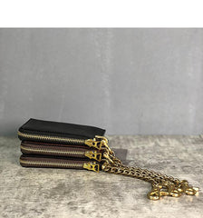 Handmade Leather Mens Cool Key Biker Wallet Car Key Holder License Holder Chain Wallet for Men - iwalletsmen