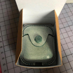 Handmade Green Leather AirPods 1,2 Case Leather AirPods Case 1,2 Airpod Case Cover - iwalletsmen