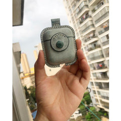 Handmade Green Leather AirPods 1,2 Case Leather AirPods Case 1,2 Airpod Case Cover - iwalletsmen