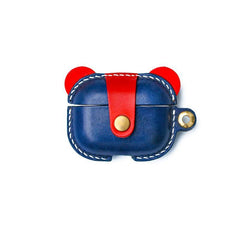 Handmade Green Leather AirPods Pro Case Custom Leather AirPods Pro Case Airpod Case Cover - iwalletsmen