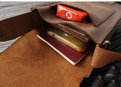 Handmade LEATHER MEN Belt Pouch Brown Waist BAG MIni Side Bag Belt Bag FOR MEN - iwalletsmen