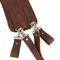 Handmade LEATHER MEN Belt Pouch Waist BAG MIni Side Bag Brown Belt Bag FOR MEN - iwalletsmen