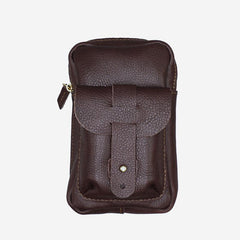 Handmade LEATHER MEN Belt Pouch Waist BAG MIni Side Bag Brown Belt Bag FOR MEN - iwalletsmen