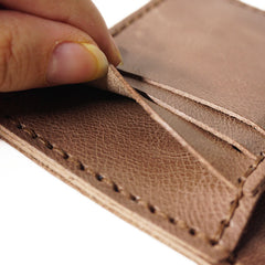 Handmade Leather Mens Black Card Holders License Wallets Slim Bifold Card Wallet for Men - iwalletsmen