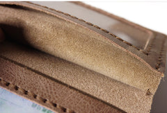 Handmade Leather Mens Black Card Holders License Wallets Slim Bifold Card Wallet for Men - iwalletsmen