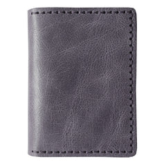 Handmade Leather Mens Black Card Holders License Wallets Slim Bifold Card Wallet for Men - iwalletsmen