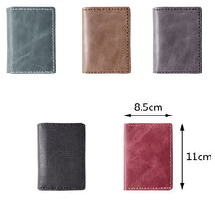 Handmade Leather Mens Black Card Holders License Wallets Slim Bifold Card Wallet for Men - iwalletsmen