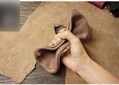 Handmade Leather Mens Key Holders Coin Wallet With Keyring Key Holder Zipper Wallet for Men - iwalletsmen