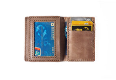 Handmade Leather Mens Key Holders Coin Wallet With Keyring Key Holder Zipper Wallet for Men - iwalletsmen