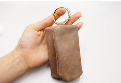 Handmade Leather Mens Key Holders Coin Wallet With Keyring Key Holder Zipper Wallet for Men - iwalletsmen