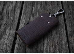 Handmade Leather Mens Key Holders Key Wallet With Belt Clip Key Holder Wallet for Men - iwalletsmen