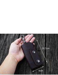 Handmade Leather Mens Key Holders Key Wallet With Belt Clip Key Holder Wallet for Men - iwalletsmen