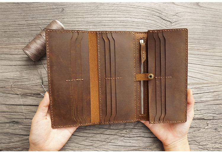 Long Wallets For Men - Tall Leather Wallet The Houstonian