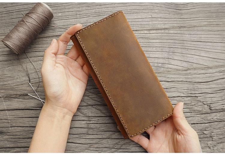 Long Wallets For Men - Tall Leather Wallet The Houstonian