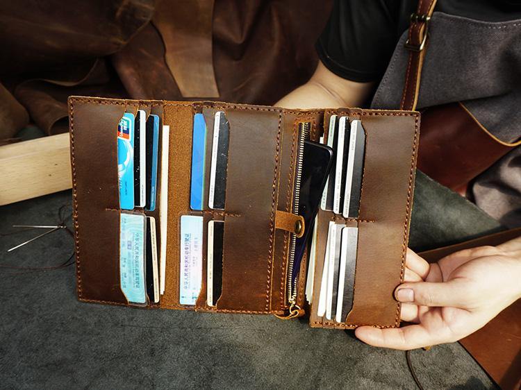 Long Wallets For Men - Tall Leather Wallet The Houstonian