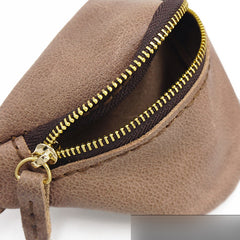 Handmade Leather Womens Wrist Pouch Zipper Mens Womens Wrist Wallet Wrist Purse - iwalletsmen